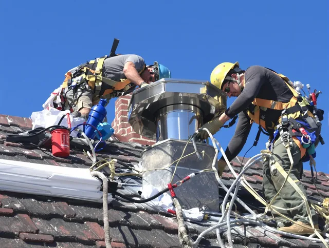 Protective chimney cap installed by St. Cloud Chimney Sweep in St. Cloud, FL
