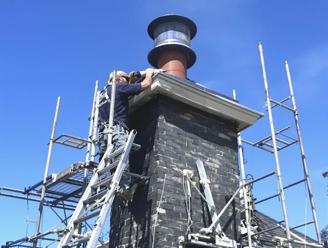 Sturdy chimney crown finished by St. Cloud Chimney Sweep in St. Cloud, FL