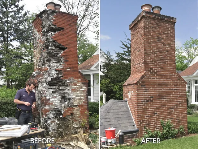 St. Cloud Chimney Sweep performing a full chimney restoration in St. Cloud, FL