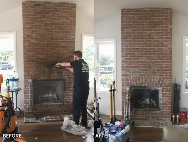 Finished chimney sweeping service by St. Cloud Chimney Sweep in St. Cloud, FL