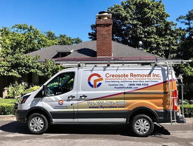 St. Cloud Chimney Sweep technician removing creosote safely in St. Cloud, FL
