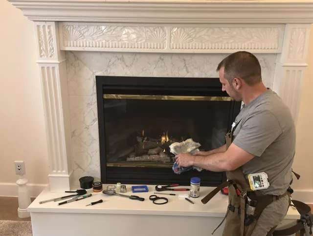 St. Cloud Chimney Sweep performing fireplace maintenance in St. Cloud, FL