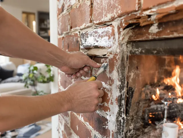 Routine fireplace repair by St. Cloud Chimney Sweep in St. Cloud, FL