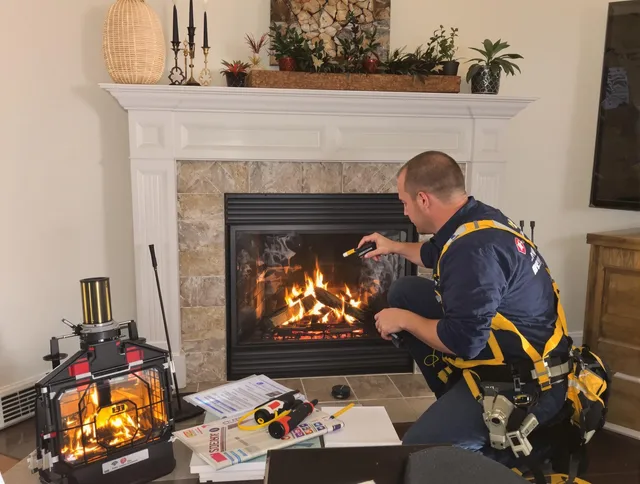 Safety-focused fireplace inspection by St. Cloud Chimney Sweep in St. Cloud, FL