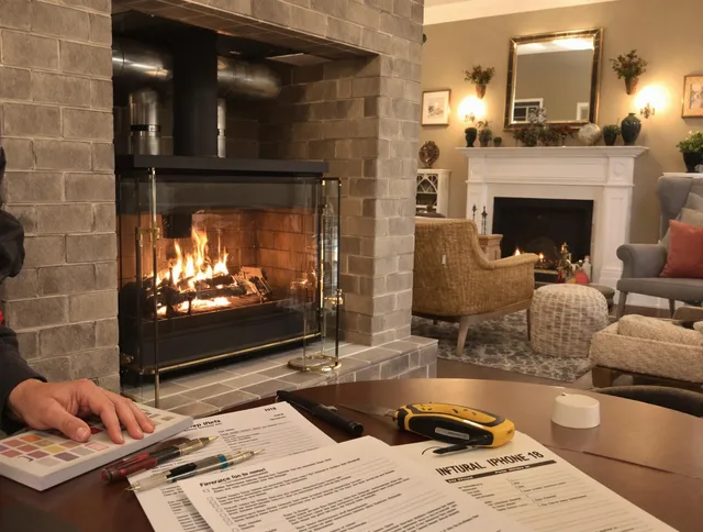 St. Cloud Chimney Sweep verifying fireplace safety measures in St. Cloud, FL